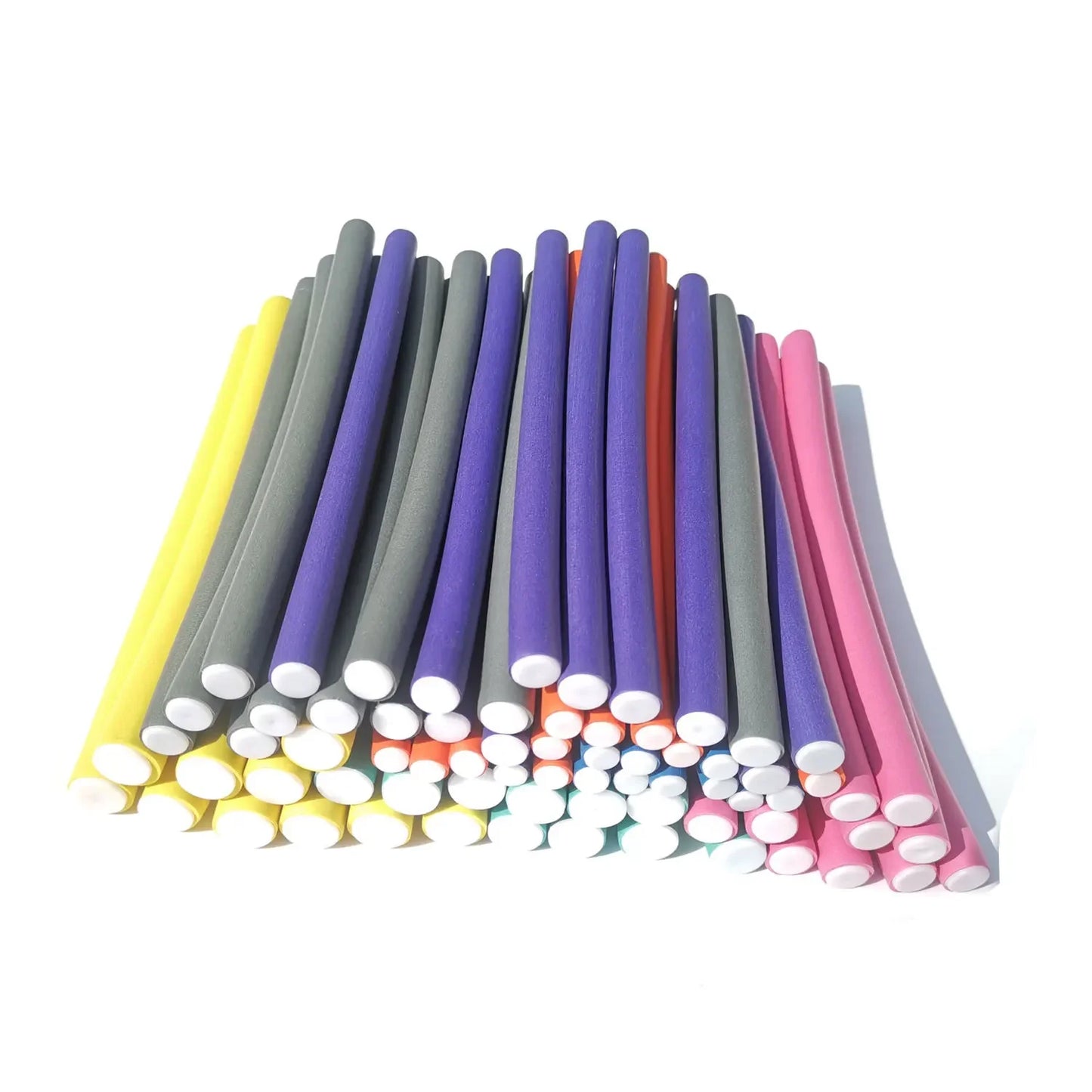 10pcs No-Heat Flexi Rollers Styling Rods