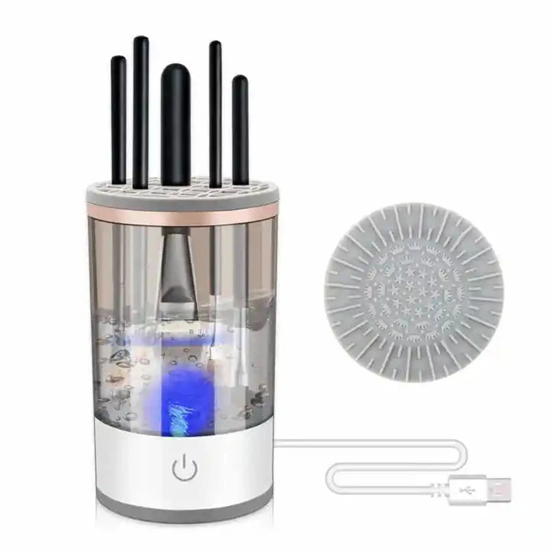 3 In 1 Electric Makeup Brush Cleaner - Brush Washer & Quick Dry Tool