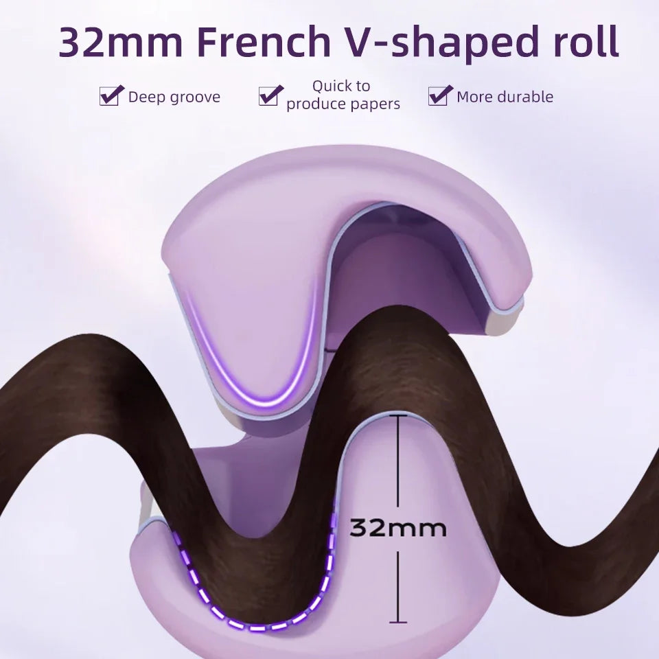 Automatic French Egg Roll Hair Crimper Curling Iron