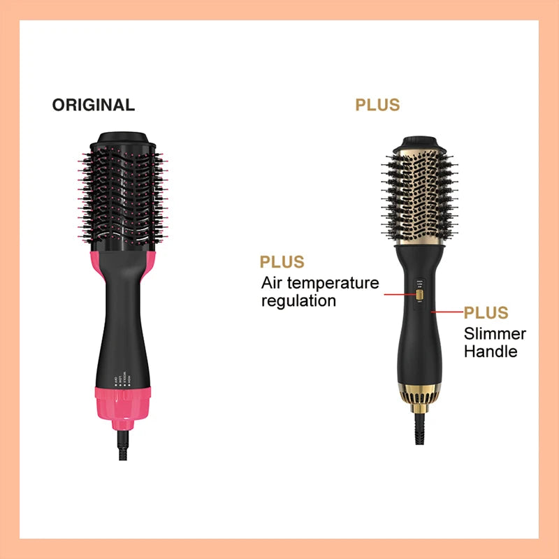One-Step Hot Air Brush & Volumizer PLUS 2.0 Hair Dryer and Hair Styler